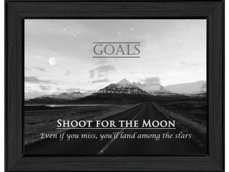 Goals  By Trendy Decor4U, Printed Wall Art, Ready To Hang Framed Poster, Black Frame Online Hot Sale