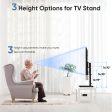 Universal rotating TV stand, 3-height adjustable desktop TV stand mount base for 26-55 inch TVS that can hold up to 99 pounds For Cheap