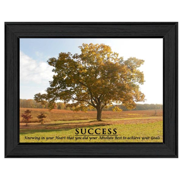 Success  By Trendy Decor4U, Printed Wall Art, Ready To Hang Framed Poster, Black Frame Online Sale