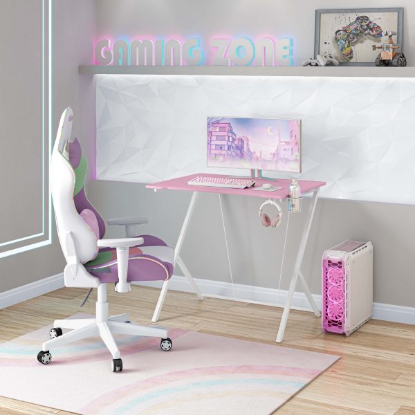 Techni Mobili Kids Gaming Desk, Pink For Sale