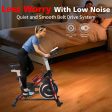 Indoor Exercise Bike Cycling Bike with Comfortable Seat Cushion Black+Red Fashion