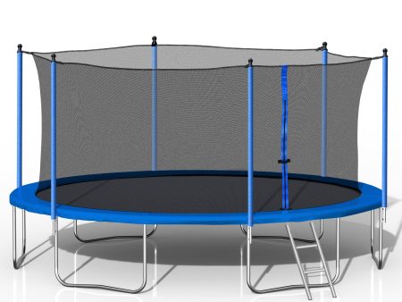 14FT  Trampoline with Safety Enclosure Net,Heavy Duty Jumping Mat and Spring Cover Padding for Kids and Adults,  Ladder Online Sale