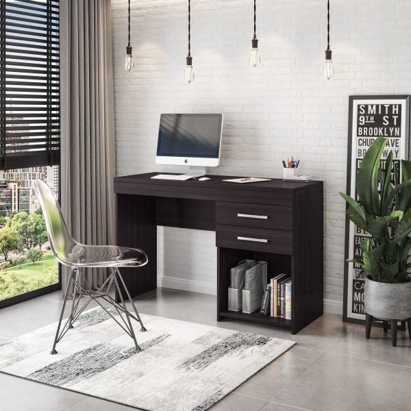 Techni Mobili Home Office Workstation with Storage, Espresso Online Sale