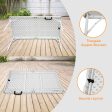 4ft Portable Folding Table Indoor&Outdoor Maximum Weight 135KG Foldable Table for Camping White Sale