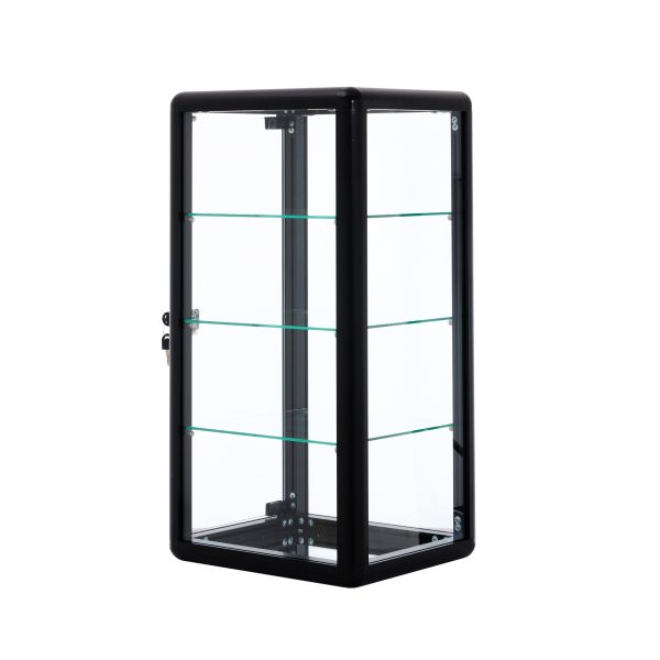 Tempered Glass Counter Top Display Showcase with Sliding Glass Door and Lock,Standard Aluminum Framing with Sliding Glass Door and Lock-display cabinet For Discount