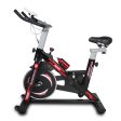 Indoor Exercise Bike Cycling Bike with Comfortable Seat Cushion Black+Red Fashion