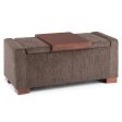 Bretton - Lift Top Storage Ottoman - Deep Umber Brown Online now