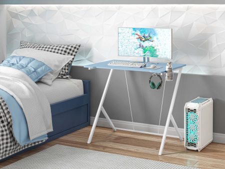 Techni Mobili Kids Gaming Desk, Blue Fashion