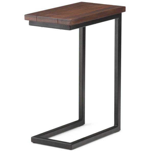 Skyler - C Side Table - Dark Cognac Brown Fashion