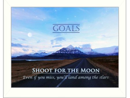 Goals  By Trendy Decor4U, Printed Wall Art, Ready To Hang Framed Poster, White Frame Online Hot Sale