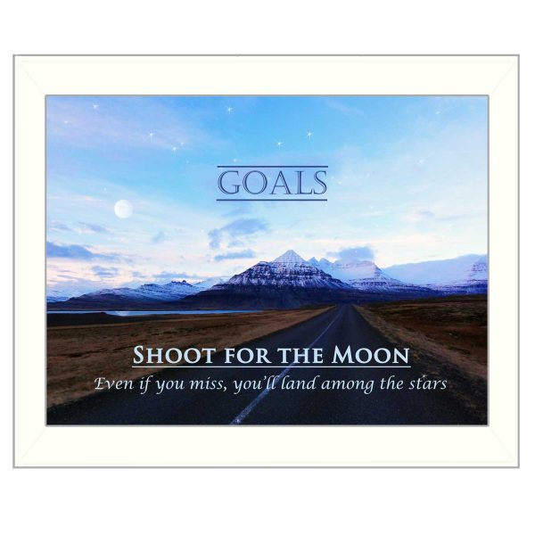 Goals  By Trendy Decor4U, Printed Wall Art, Ready To Hang Framed Poster, White Frame Online Hot Sale