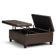 Harrison - Coffee Table Storage Ottoman - Chocolate Brown Sale