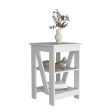 Taylor 3-Tier End Table Nightstand, Side Table for Small Space, White For Cheap