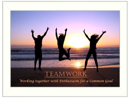 Teamwork  By Trendy Decor4U, Printed Wall Art, Ready To Hang Framed Poster, White Frame Hot on Sale