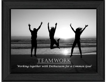 Teamwork  By Trendy Decor4U, Printed Wall Art, Ready To Hang Framed Poster, Black Frame For Cheap