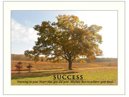 Success  By Trendy Decor4U, Printed Wall Art, Ready To Hang Framed Poster, White Frame Online Sale