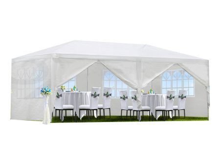 10x20  Wedding Party Canopy Tent Outdoor Gazebo with 6 Removable  Sidewalls Sale