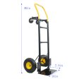 HT1006BK-YL   Hand Truck Dual Purpose 2 Wheel Dolly Cart and 4 Wheel Push Cart with Swivel Wheels 330 Lbs Capacity Heavy Duty Platform Cart for Moving Warehouse Garden Grocery Supply