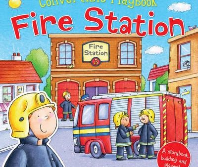 Miles Kelly: Convert Playbook Fire Station [2016] hardback Online Sale